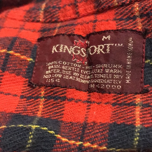 Vtg Kingsport flannel shirt size M - Picture 8 of 8